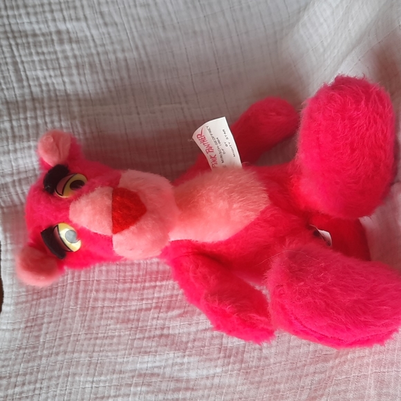 14 inch pink Panther vintage stuffed animal 1964 Mirishc Geoffrey - Picture 3 of 6